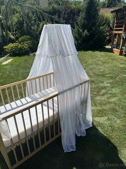 SNIGLAR Dětská postýlka, buk, 60x120 cm - 6