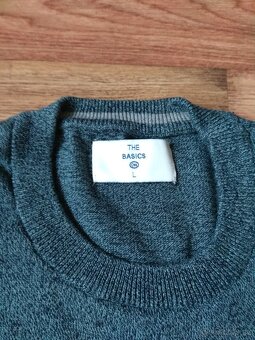 Nový pánský bavlněný svetr C&A - L, modro-šedý - 6