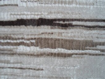 Krémový hnědý kusový koberec - 133 x 190 - 6