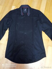 černá slim košile, vel.M - 6