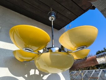 Funkcionalistický Art Deco chromový lustr - 6