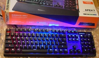 SteelSeries Apex 7S, magnet. podložka, OLED display,USB hub - 6