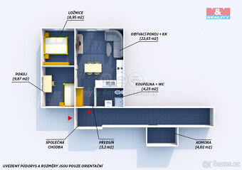Pronájem rodinného domu, 3+kk s ter., 49 m², Obecnice - 6