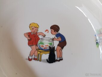 ART DECO DĚTSKÝ PORCELÁNOVÝ TERMOTALÍŘ - 6