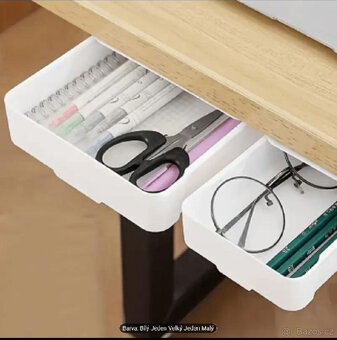 SAMOLEPÍCÍ ZÁSUVKY POD STŮL 2ks - 6