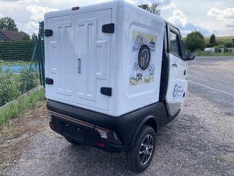 Elektrický kapotovaný skůtr ,tříkolka, Cargo box - 6