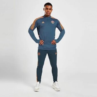 ADIDAS -MANCHESTER SPORTOVNÍ-FOTBAL  PÁNSKÉ PROFI TEPLÁKY XL - 6