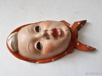 Starožitná keramická plastika hlava Prostějov Jan Tříska? - 6