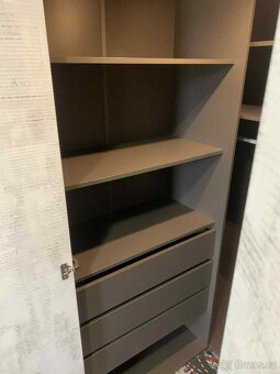 Šatník rohová skříň Tablo, šedá/enigma - 6