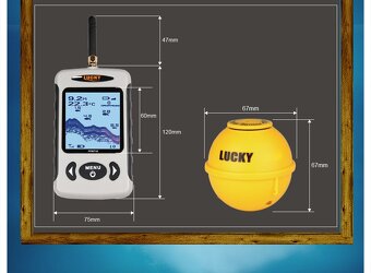 ECHOLOT (SONAR) Bezdrátový nahazovací Lucky - dosah 150m - 6