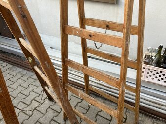 Staré dřevěné štafle - pěkné - 6