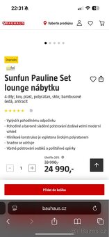 Zahradni lounge sestava Sunfun Pauline (Bauhaus) - 6
