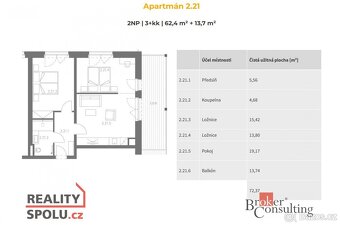 Prodej, byty/3+kk, 62.4 m2, 54344 Černý Důl, Trutnov [ID 762 - 6