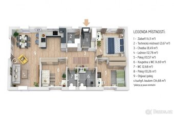 Prodej, rodinný dům 4+kk, Přepychy, okr. Pardubice - 6