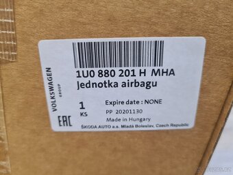 NOVÝ Airbag Octavia 1 RS - Fabia 1 RS - ORIGINÁL - 6