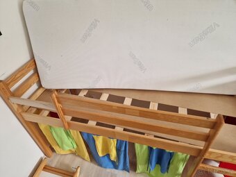 Zvýšená dětská postel se skluzavkou - 6