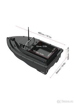 GPS loďka zavážecí na ryby s baterií 10000mAh a obal ZDARMA - 6