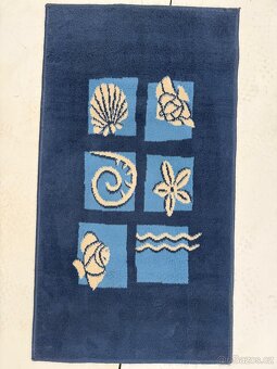 Koberec modrý mořský motiv 600x1080 mm - 6