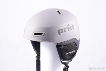 Použita lyžařská/snowboardová helma PRET EPIC, šedá/černá - 6