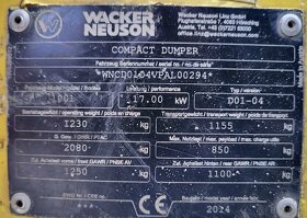 Dumper Wacker Neuson 1001 - 6