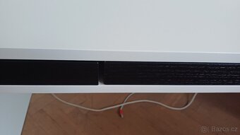 Moderní Bílý stůl s 3mi elegantními šuplíky - 6