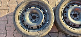 Plechové disky Škoda Fabia 2 5x100 6x15 ET43 195/55r15 letní - 6
