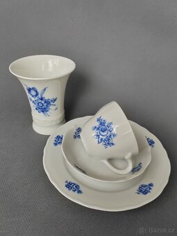 Sada starožitného porcelánů: trio Bavaria a váza Kaiser - 6