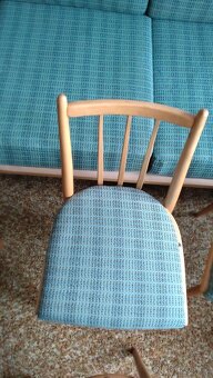 Retro sedací souprava Jitona 60. léta - gauč, křesla, židle - 6