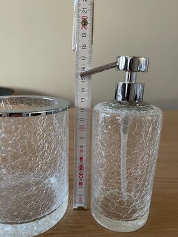 Dávkovač mýdla + dóza, materiál sklo, sleva 70% - 6