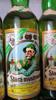 Alkohol - vodka, griotte - starý, historický, retro alk. - 6