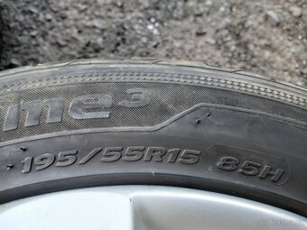 Prodám sadu ALU kol VW 195/55R15 letní - 6