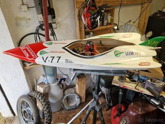 Benzínová rc loď dlouhá 140cm - 6