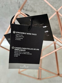 Stojan na víno kovový stohovatelný 2ks - 6