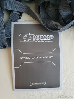 Vodotěsný vak na motorku Oxford DryStash T15 černý (22 l) - 6