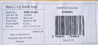 PRODÁM DVOUPATROVÁ POSTEL 80/120×200 - 6
