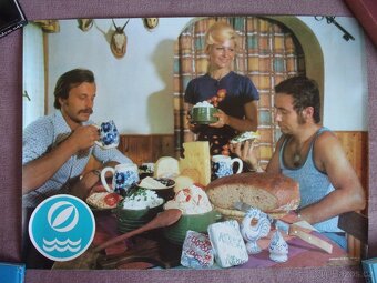 2x RETRO PLAKÁT - REKLAMA + VĚCI cca. 70. léta - 6