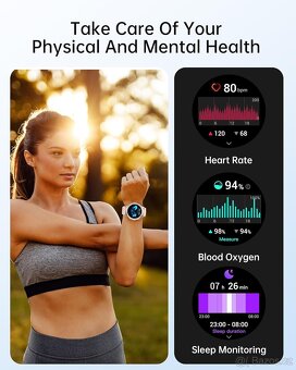 Chytré hodinky LLKBOHA S52 – 1,39" volání, IP68, v češtině - 6