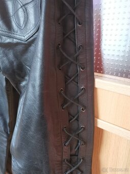 Pánské kožené kalhoty na chopper - 6