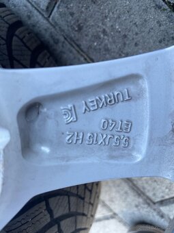 Alu kola 5x100 r15 Škoda originál - 6