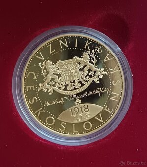 Zlatá mince ČNB 1oz 31,1g čistého zlata 999,9 - 6