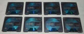 MD minidisc SONY 74/80min., super stav, s obaly, sada 8ks - 6