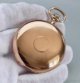 VZÁCNÉ 14K ZLATÉ PÁNSKÉ KAPESNÍ HODINKY IWC SCHAFFHAUSEN - 6