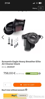 Sání pro Harley Davidson s motorem M8 - 6