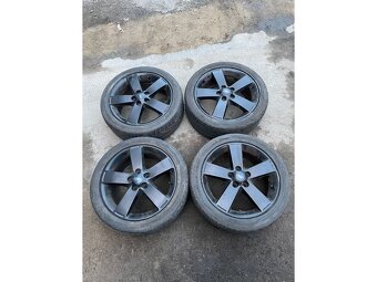 ALU disky Ford černé 5x108 R17 s letními pneu 225/45 R17 - 6