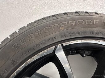 Alu kola Ford 5x108 R18 x 8J celoroční pneumatiky Nokian - 6