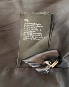 Dámské šedo černé sako H&M vel.40 - 6