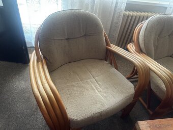 Ratanový nábytek +stůl - 6