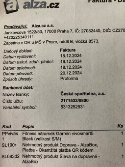 Garmin vivosmart5 Black (velikost S/M) ZÁRUKA 18 měsíců. - 6