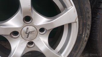 Sada disků kol 4x100 R14" Citroen C1 Peugeot 107 letní pneu - 6