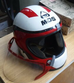 Moped - ráfek,rozeta,koleno výfuku,řazení,přilby - 6